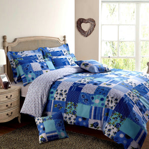 Velosso Stitch Trail Patchwork Duvet Cover & Pillowcase Set