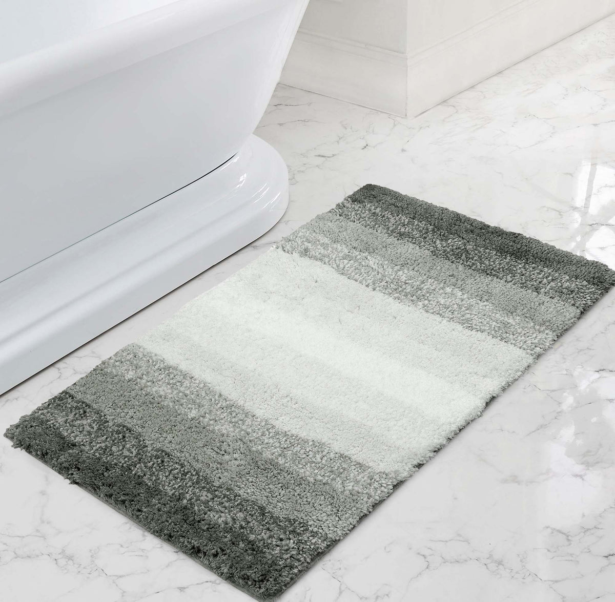 Velosso Super Stripe Bath/ Pedestal Mat Anti Slip