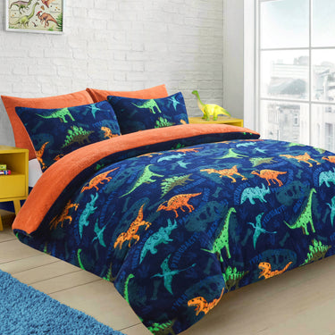 Dinosaur Teddy Duvet Cover & Pillowcase Set
