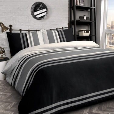 Tonal Stripe Duvet Cover & Pillowcase Set