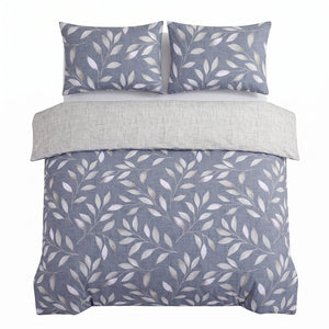 Velosso Trailing Leaves Duvet Cover And Pillowcase Set