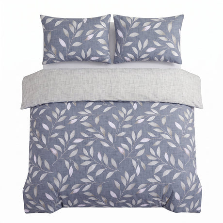 Velosso Trailing Leaves Duvet Cover And Pillowcase Set