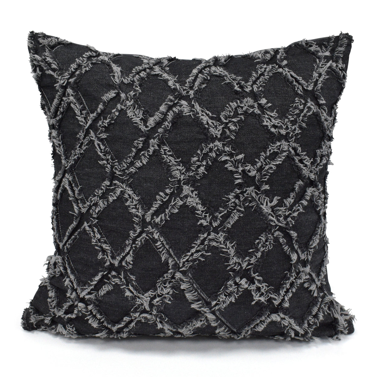 Velosso Denim Tuft Cushion