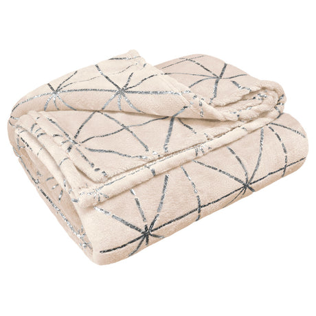 Velosso Foil Printed Super Soft Plush Blanket Throw