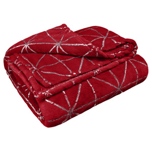 Velosso Foil Printed Super Soft Plush Blanket Throw