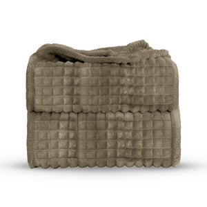 Velosso Chunky Waffle Plush Super Soft Blanket Throw