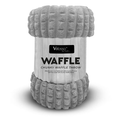 Chunky Waffle Plush Super Soft Blanket