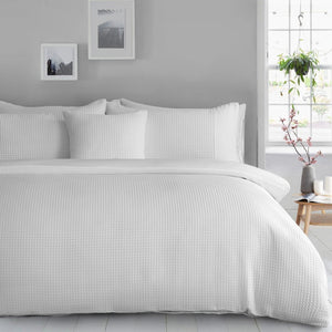 Velosso Waffle Weave Duvet Cover & Pillowcase Set
