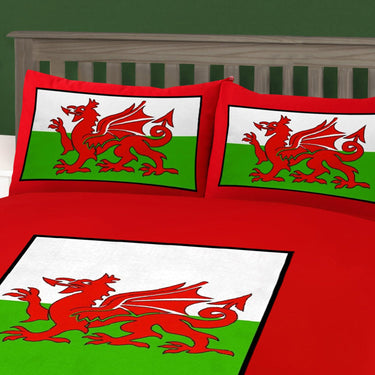 Welsh Dragon Duvet Cover & Pillowcase Set