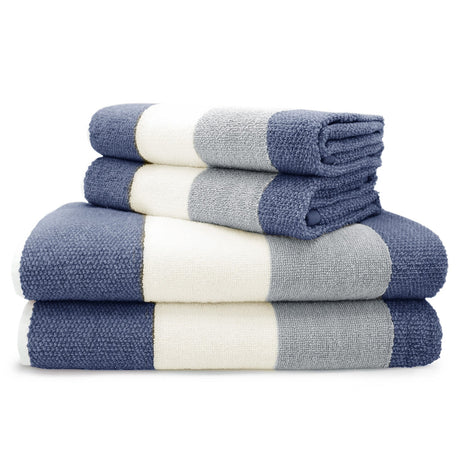 Velosso Weston Stripe Towels 100% Cotton
