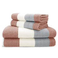 Velosso Weston Stripe Towels 100% Cotton