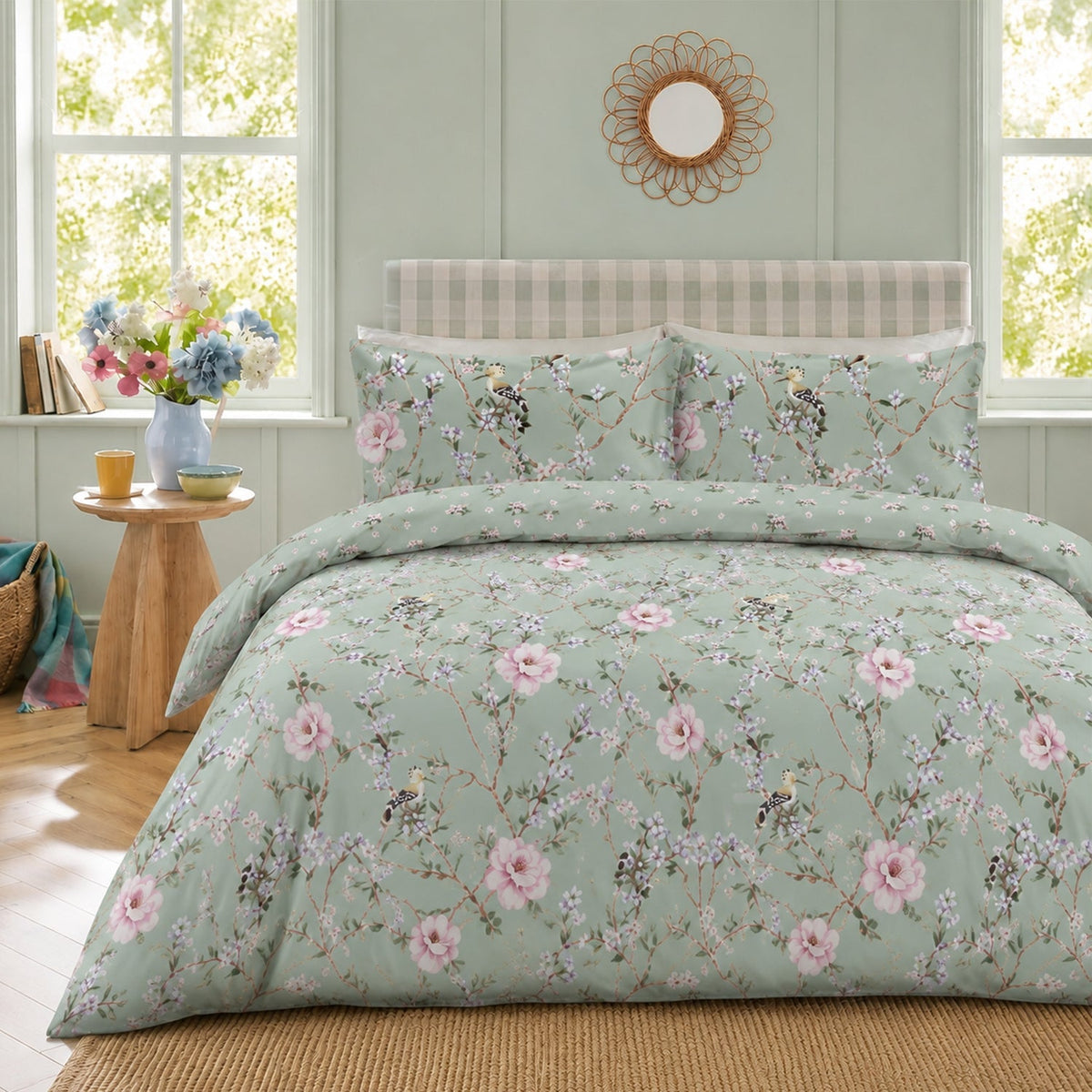 Florelle Willowmere Blossom Duvet Cover And Pillowcase Set