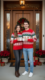 Velosso Festive Fun Nordic Gingerbread Jumper