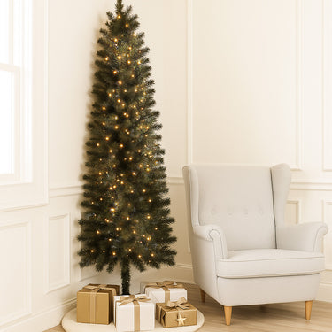 Half Christmas Tree With LED Lights