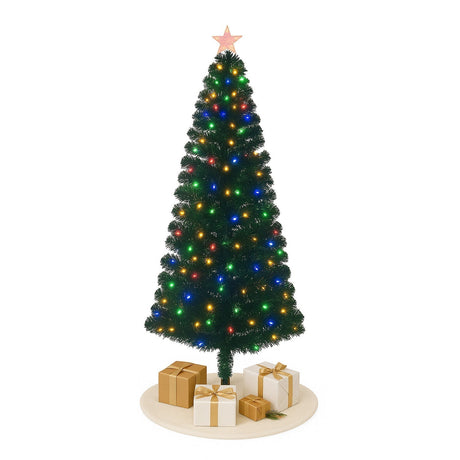 Home Republic Christmas Tree With Multi Colour Fibre Optic Lights