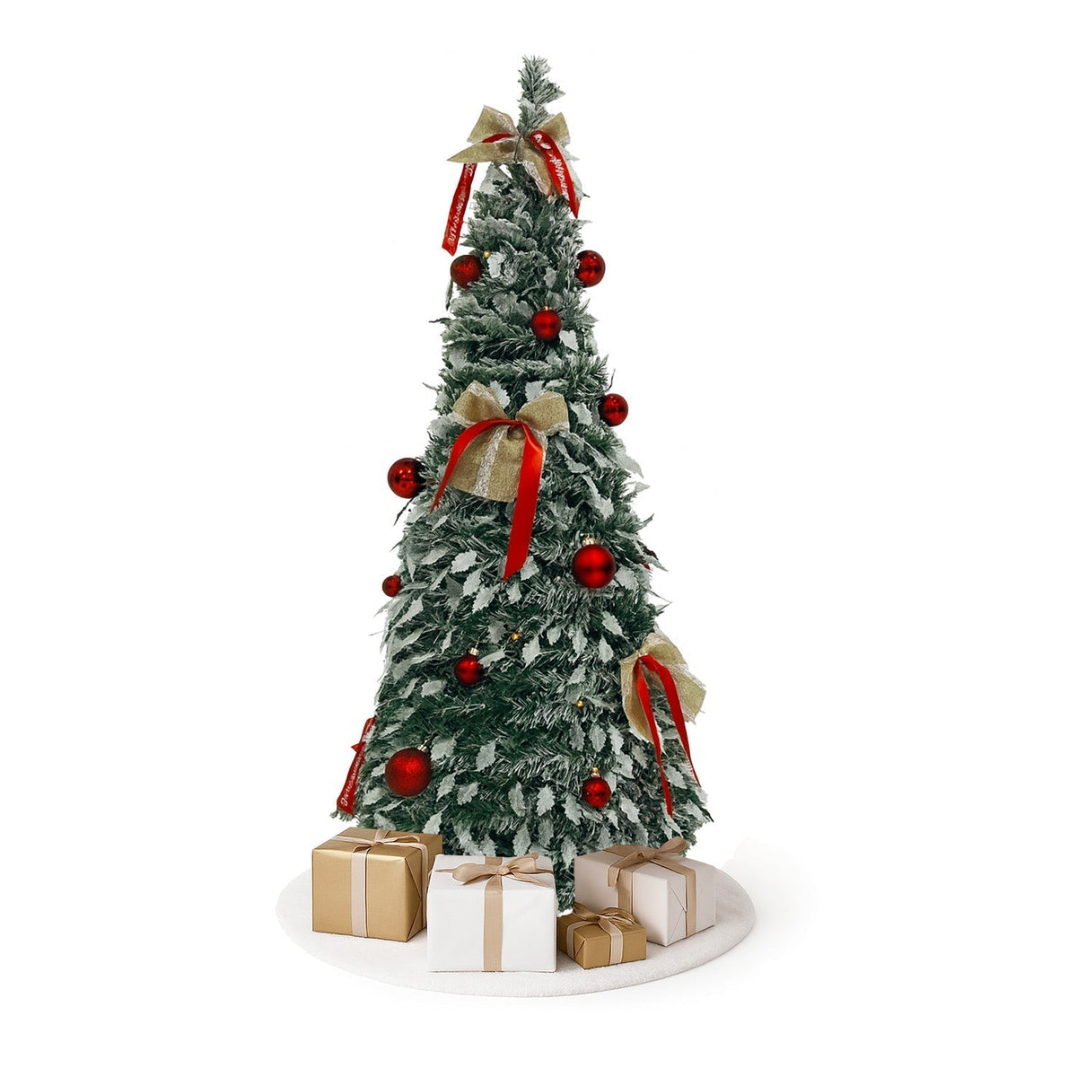 Home Republic Decorated Christmas Tree With Bows & Ribbons