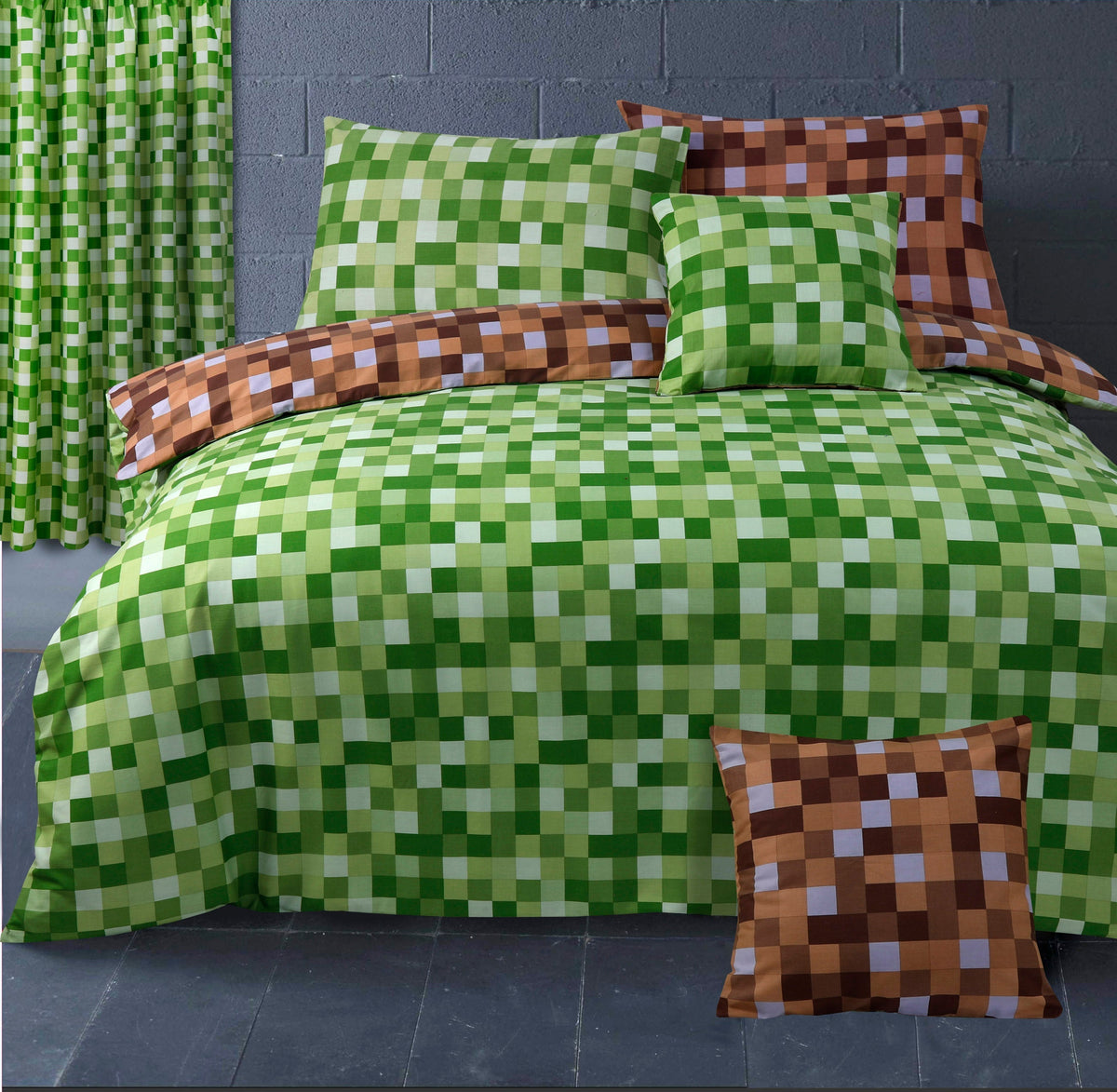 Velosso Checkered Duvet Cover & Pillowcase Set