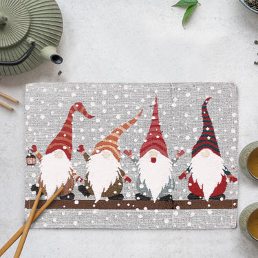 Gonks Chenille Cotton Christmas Placemats