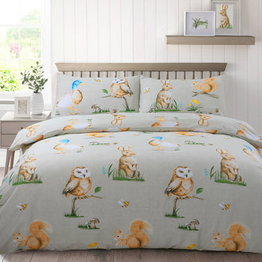 Country Animals Duvet Cover & Pillowcase Set