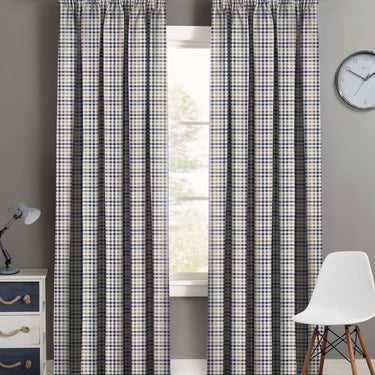 Denim Pencil Pleat Curtains