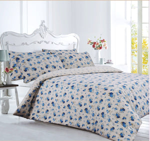 Velosso Emily Rose Flannel Duvet Cover & Pillowcase Set