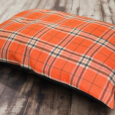 Hugo Check Floor Cushion