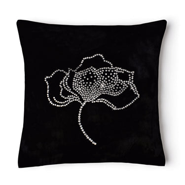 Diamante Rose Velvet Cushion Cover