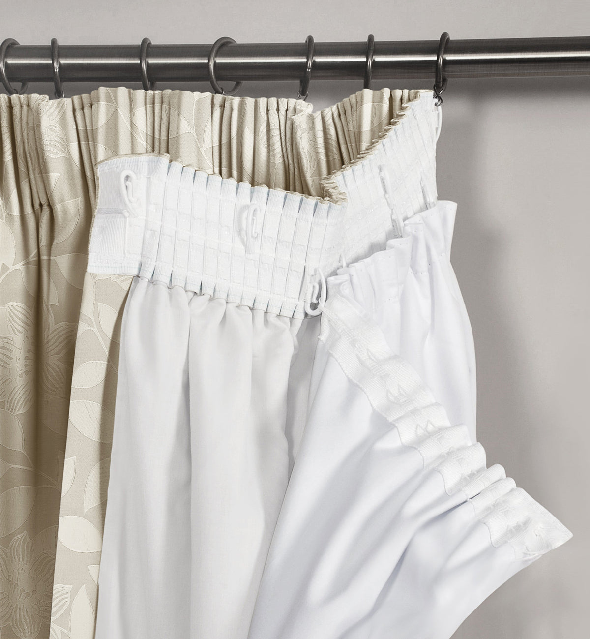 Velosso Pencil Pleat Blackout Curtain Lining