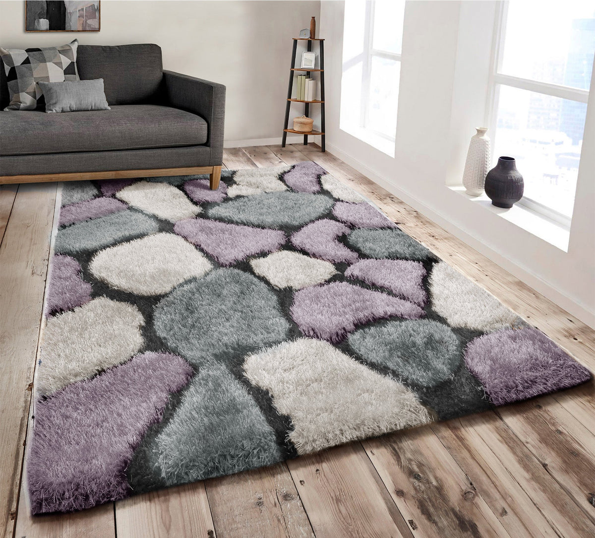 Home Republic Pebbles Shaggy Rug Long Pile