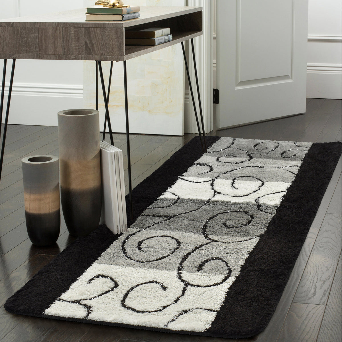 Home Republic Swirls Runner Long Pile