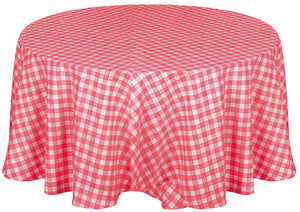 Kitchen Trends Gingham Check Wipe Clean Tablecloth