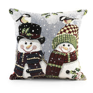 Velosso Xmas Happy Snowmen Cushion