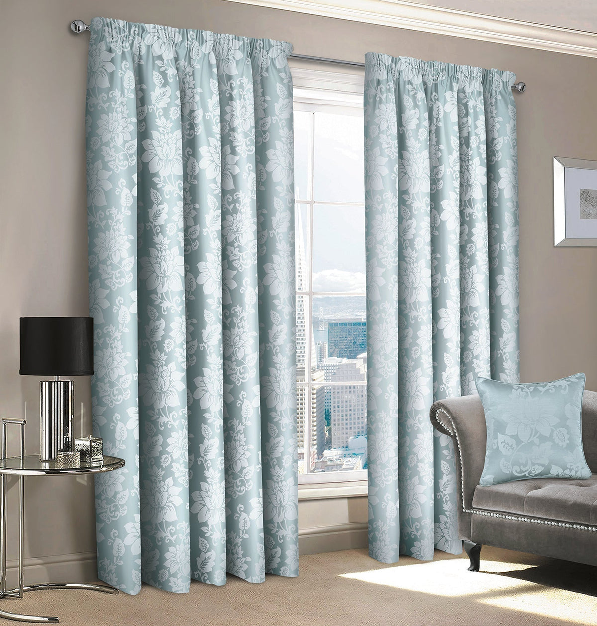 Intimates Iris Pencil Pleat Curtains