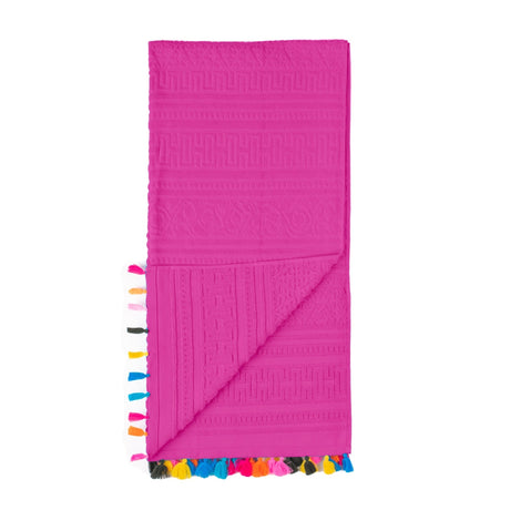 Velosso Velour Tassle Beach Towel