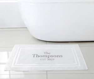 Personalised Hotel Bathmat 100% Cotton 750 GSM