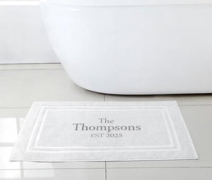 Personalised Hotel Bathmat 100% Cotton
