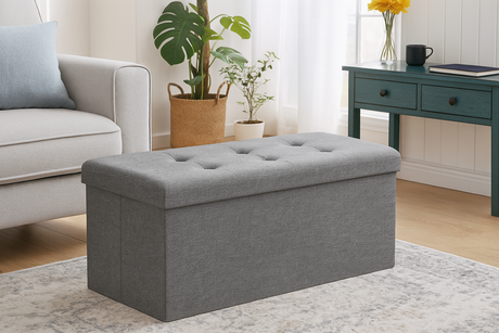 Home Republic Foldable Linen Storage Ottoman