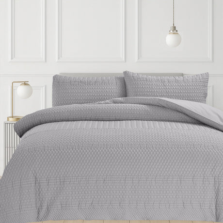 Velosso Paloma Pinsonic Bobble Pattern Duvet Cover And Pillowcase Set