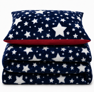 Velosso Galaxy Teddy Duvet Cover & Pillowcase Set