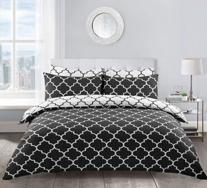 Velosso Lattice Duvet Cover & Pillowcase Set