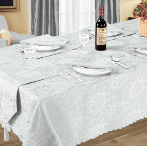 Kitchen Trends Rose Jacquard Tablecloth