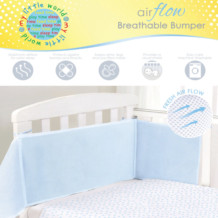 Nursery Breathable Bumper Blue