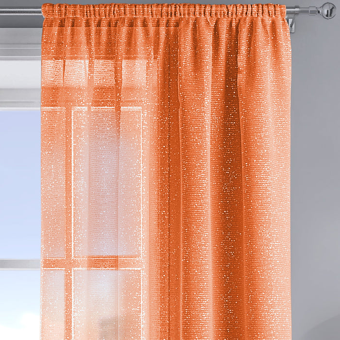 Alessandria Sparkle Orange Slot Top Voile Panel