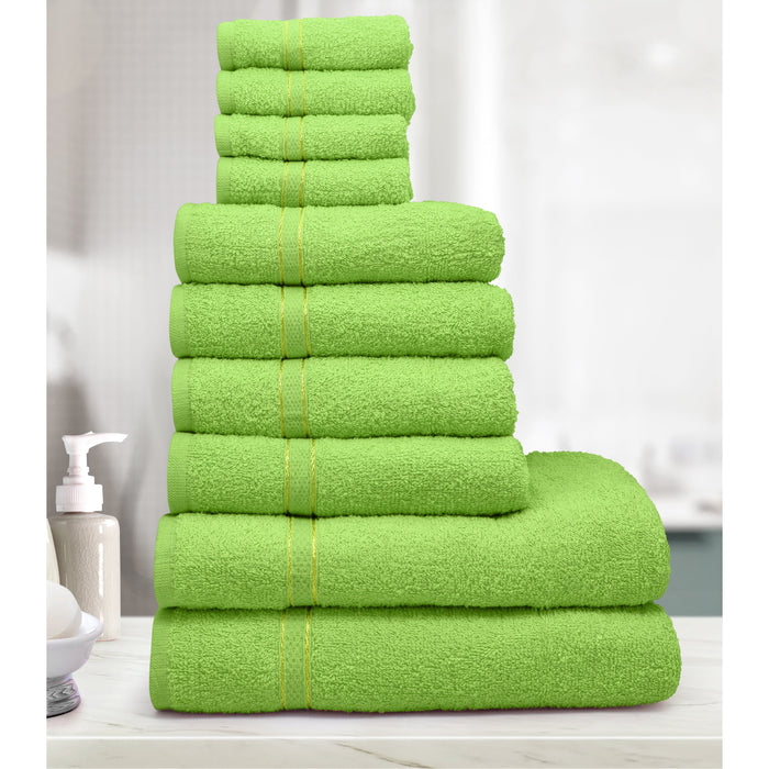 400gsm Cotton Aspen Bright Green Towel