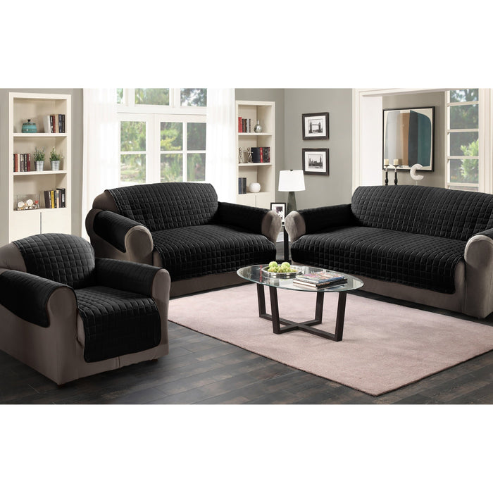 Velosso Black Water Repellent Sofa Protector