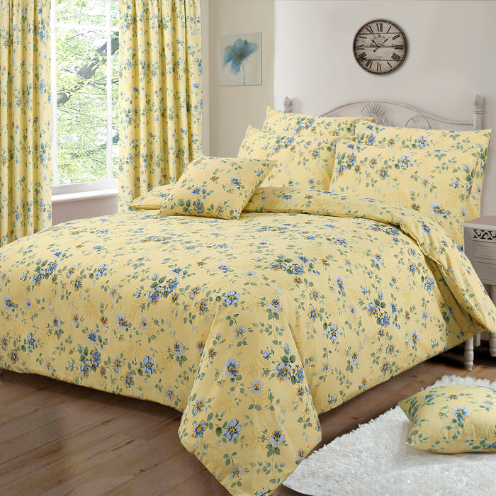 Bloomsbury Floral Lemon Bedding Set