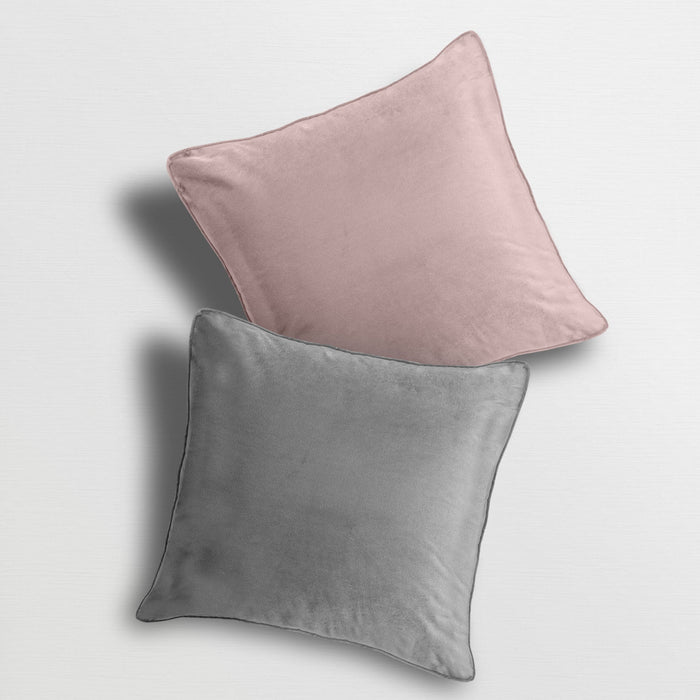 Luna Velvet Blush / Silver Cushion Cover