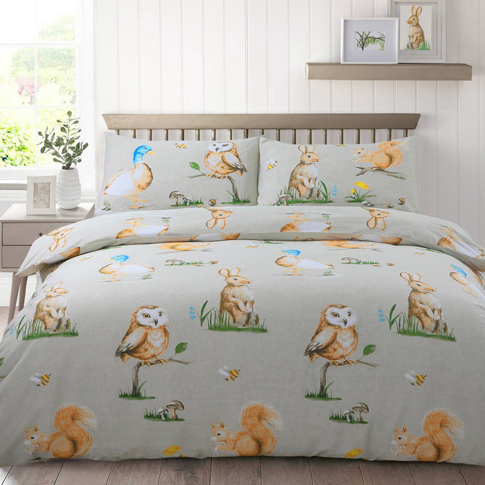 Country Animals Duvet Cover & Pillowcase Set