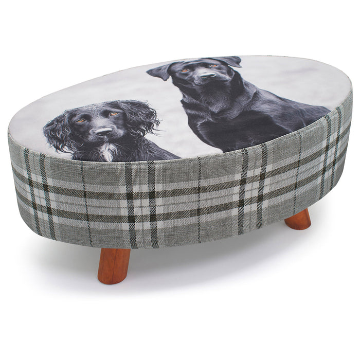 Luxury Dogs Oval Footstool