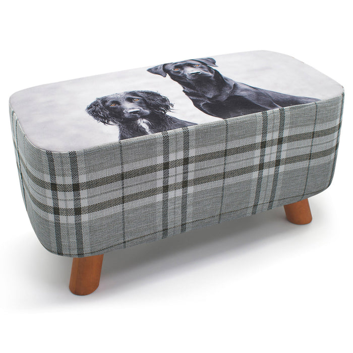 Luxury Dogs Rectangular Footstool
